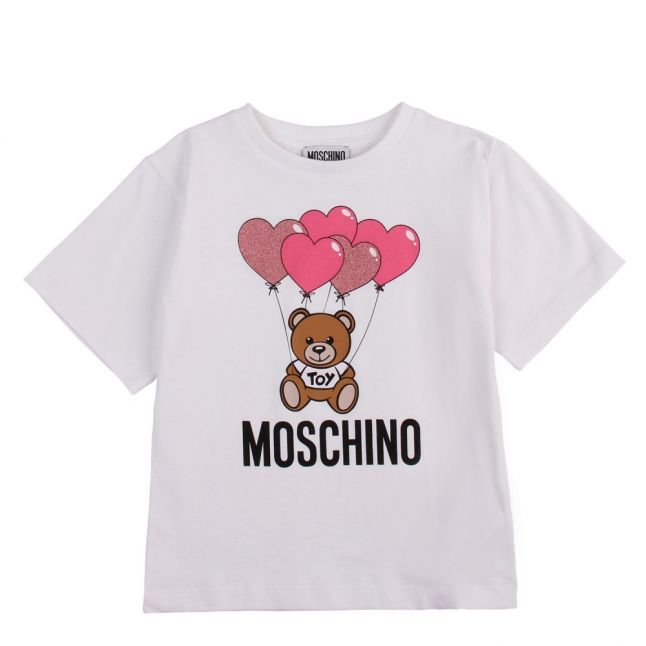 Girls White Toy Balloon Maxi S/s T Shirt