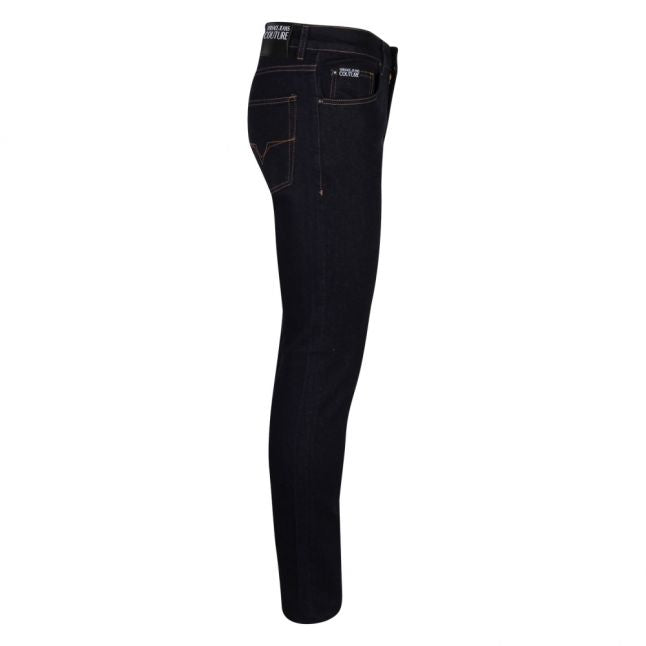 Mens Indigo Branded Skinny Fit Jeans