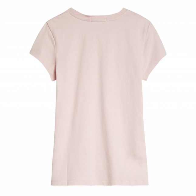 Girls Chalk Pink Iridescent Logo S/s T Shirt