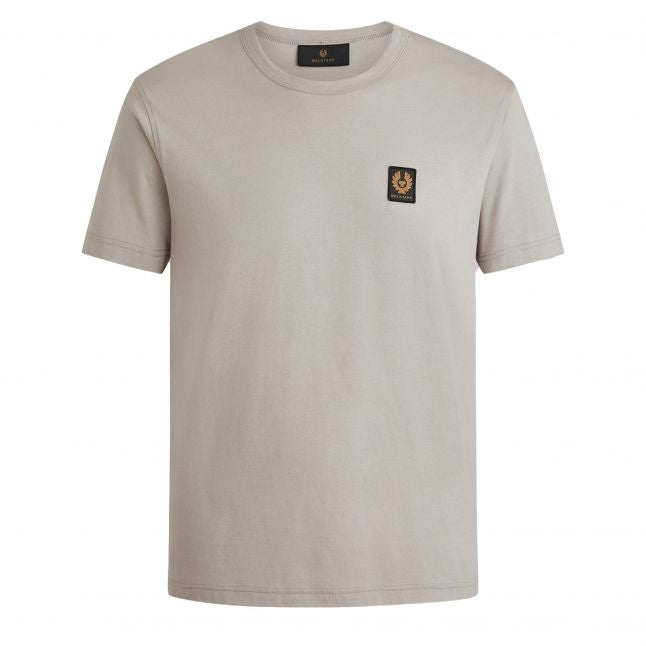 Mens Chrome Grey Branded S/s T Shirt