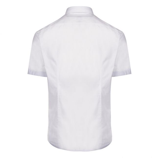 Athleisure Mens White Biadia_R Poplin Regular Fit S/s Shirt