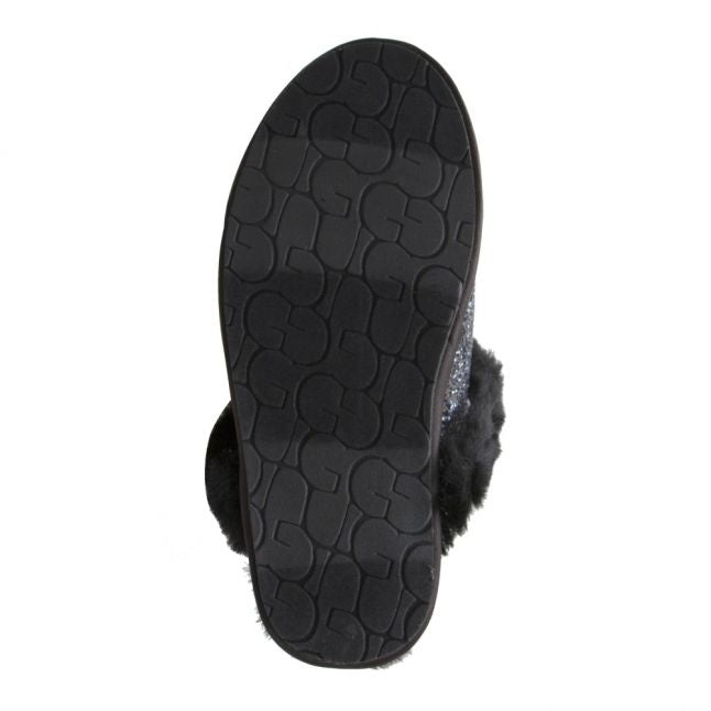 Womens Black Scuffette II Cosmos Slippers