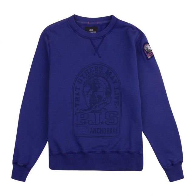 Boys Royal Blue Nate Crew Sweat Top