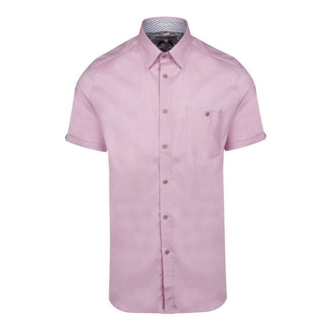 Mens Pink Wallabi Oxford S/s Shirt