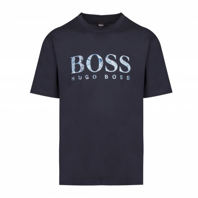 Casual Mens Dark Blue Teecher 4 S/s T Shirt