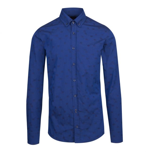 Casual Mens Dark Blue Mabsoot L/s Shirt