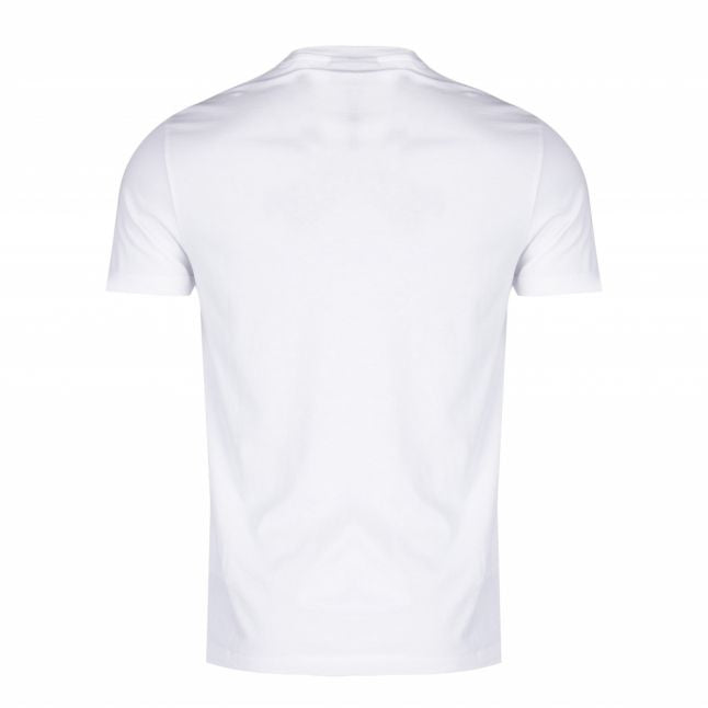 Mens White Eagle Stitch S/s T Shirt