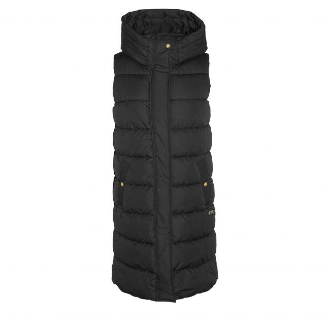 Womens Black Greyson Longline Hood Gilet