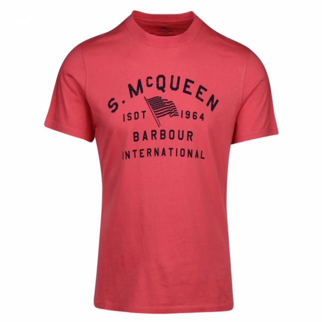 Steve McQueen™ Collection Mens Washed Red Boon S/s T Shirt