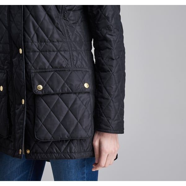 Womens Black Enduro Quilted Jacket