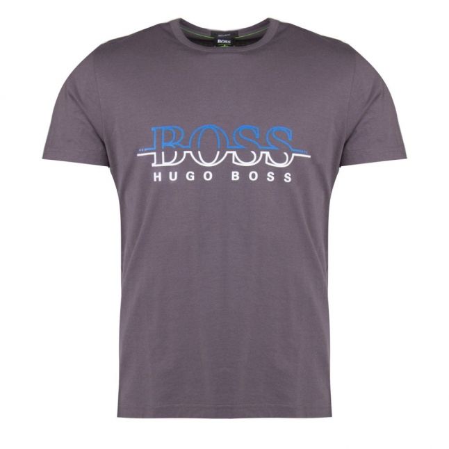 Athleisure Mens Grey Tee 2 Logo S/s T Shirt