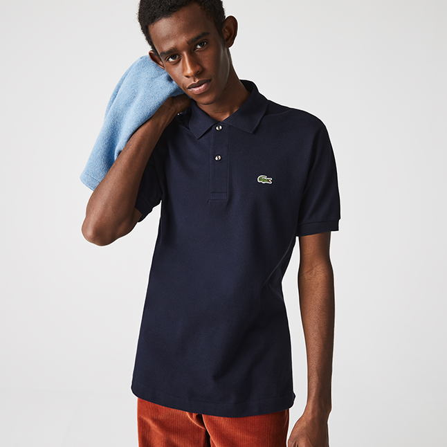 Lacoste Polo Shirt Mens Navy Classic L.12.12 S s Hurleys