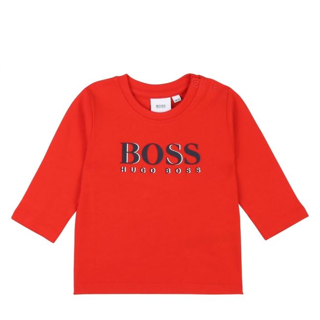 Toddler Red Layered Logo L/s T Shirt