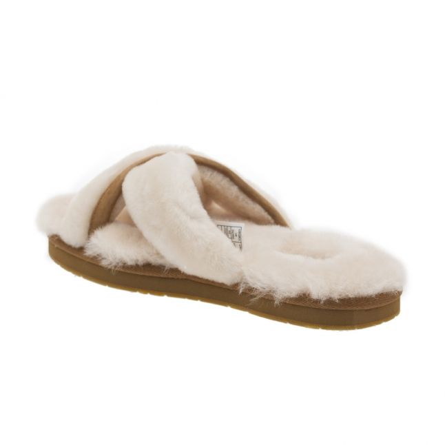 Womens Natural Abela Slide Slippers