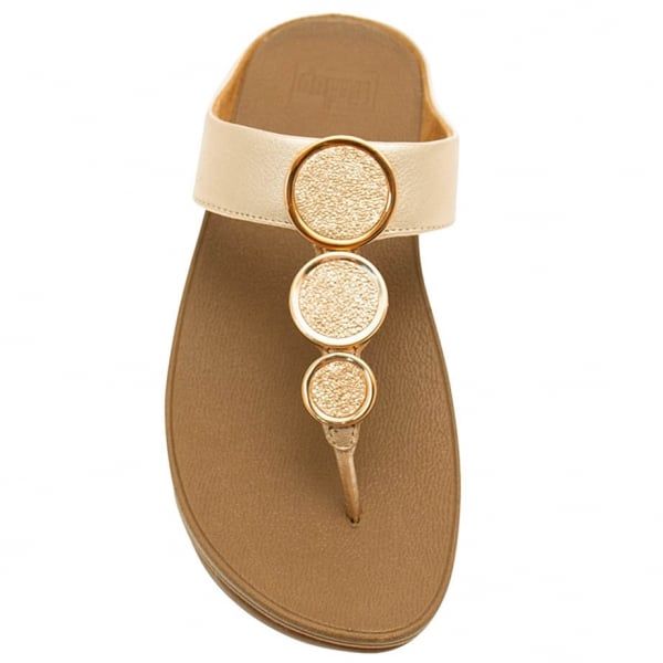 Womens Rose Gold Halo™ Toe Post Sandals