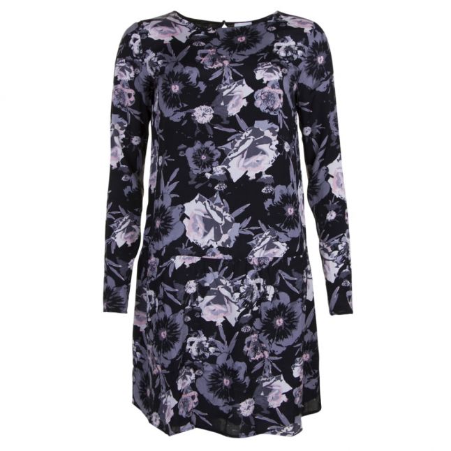 Womens Black Viastha Floral Dress