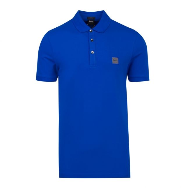 Casual Mens Bright Blue Passenger Slim Fit S/s Polo Shirt