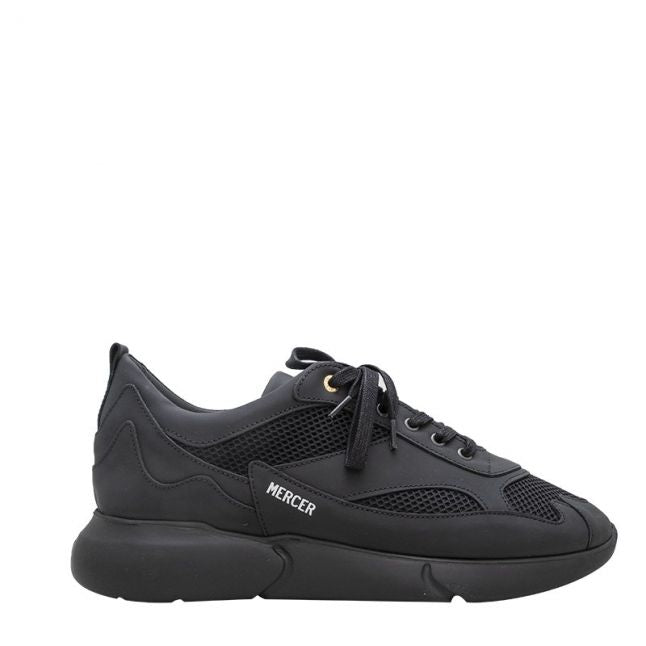 Mens Triple Black W3RD Matte Gum Trainers