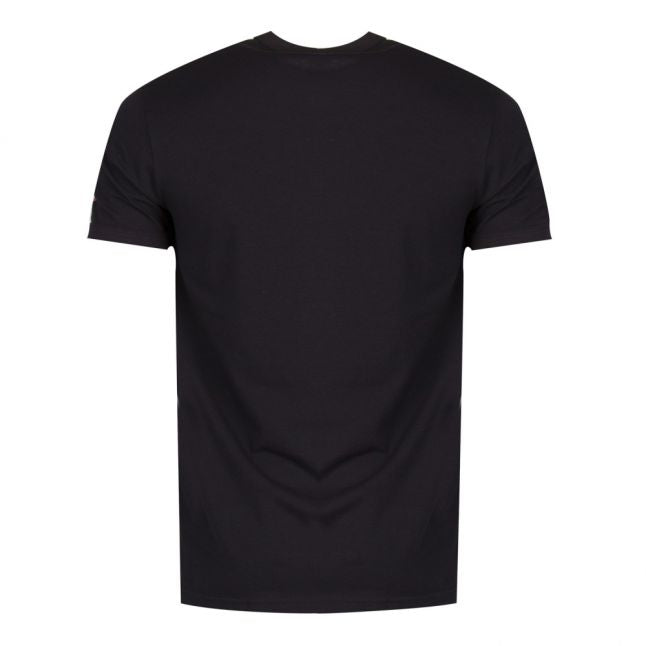 Mens Black Maple Arm S/s T Shirt