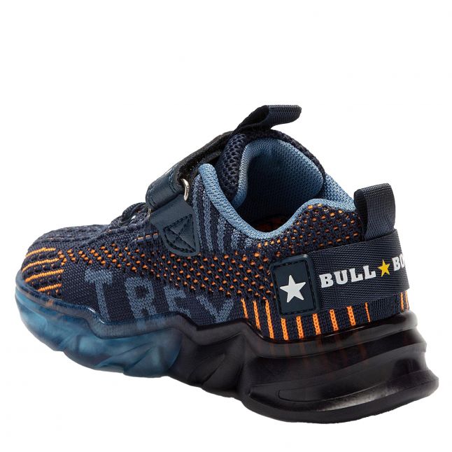 Boys Dark Blue T-Rex Lights Trainers