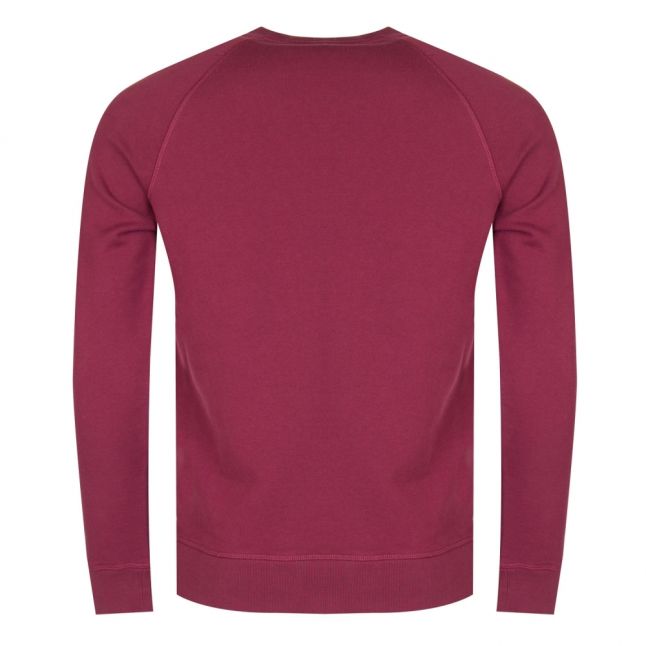 Casual Mens Dark Red Wyan Crew Sweat Top