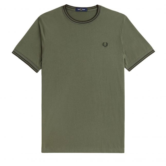 Mens Laurel Green/Night Twin Tipped S/s T Shirt