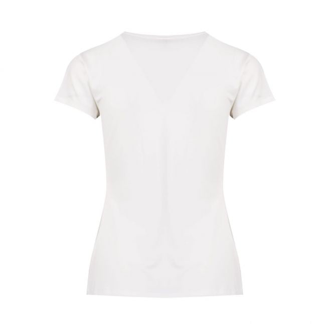 Womens Ivory Mileeyy Samba Fitted S/s T Shirt