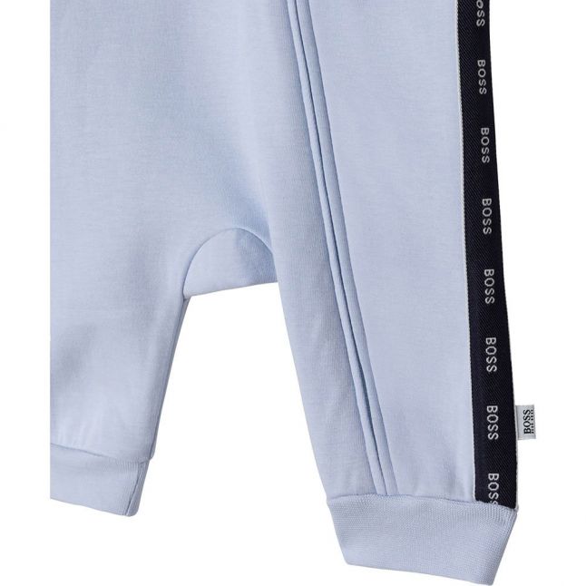 Baby Pale Blue Soft Hooded All In One