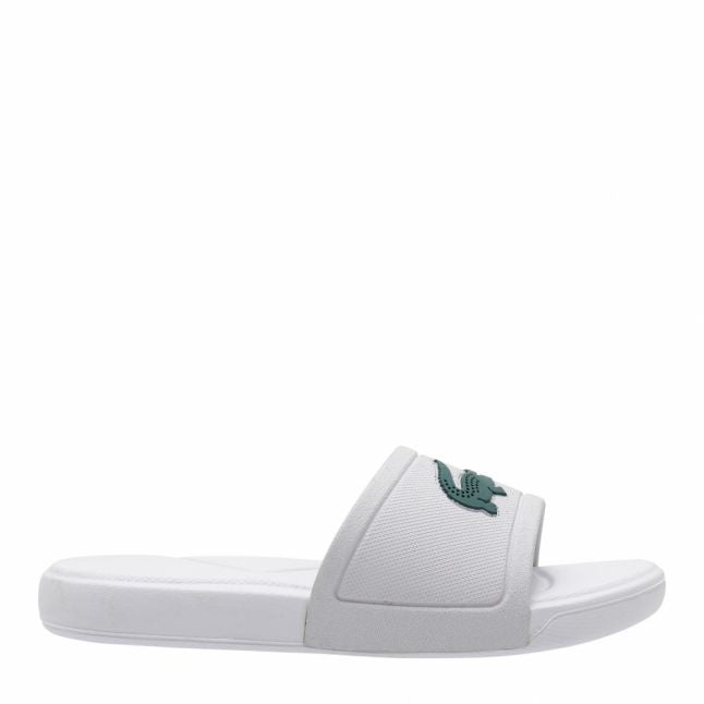 Child White/Green L.30 Croc Slides (10-1)