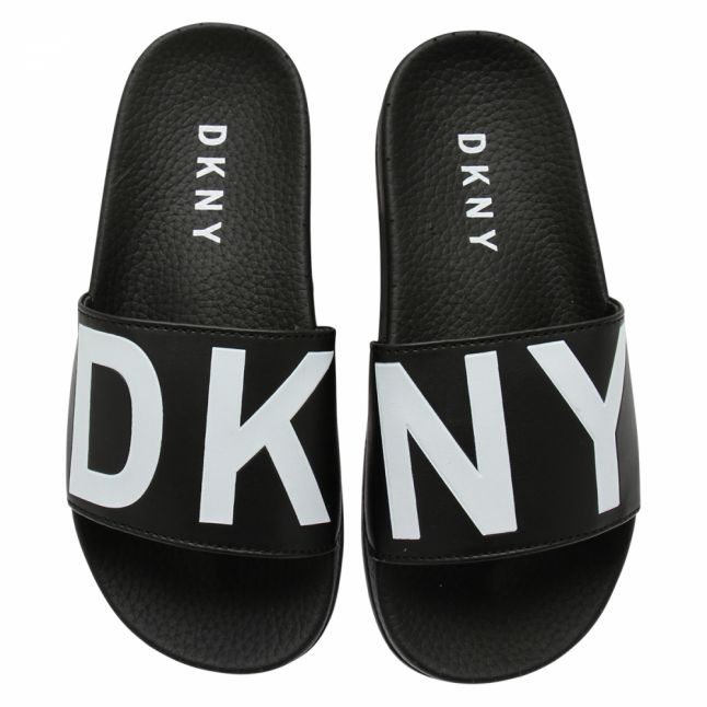 Girls Black Logo Slides (30-37)