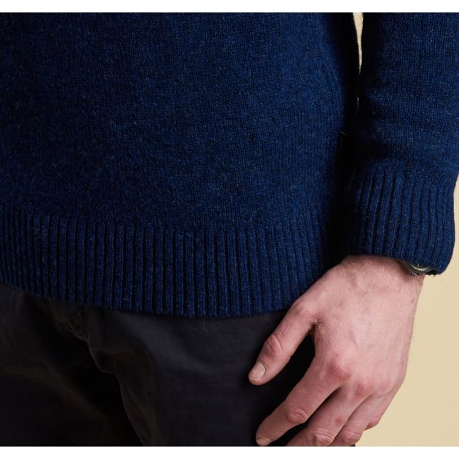 Heritage Mens Deep Blue Rydal Crew Knit Jumper