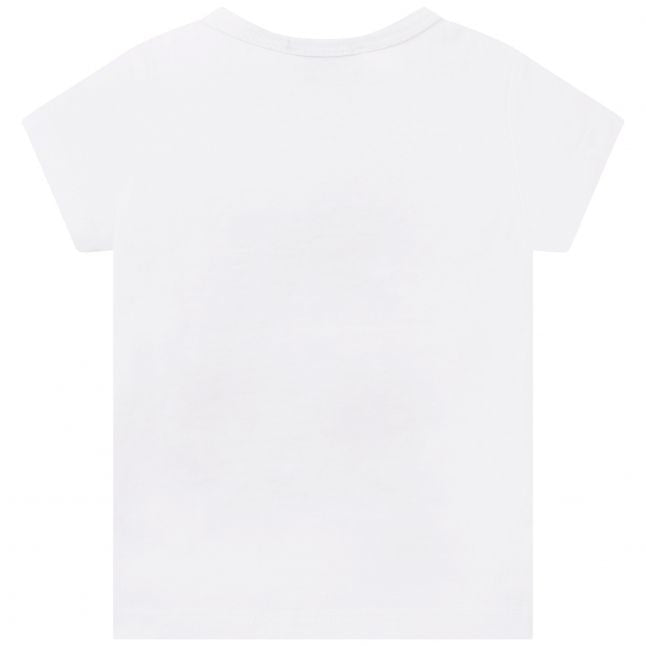 Girls White S/s T-Shirt