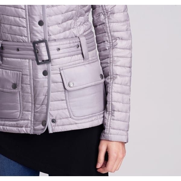 International Womens Opal Grey Leaf Spring Quilted Jacket