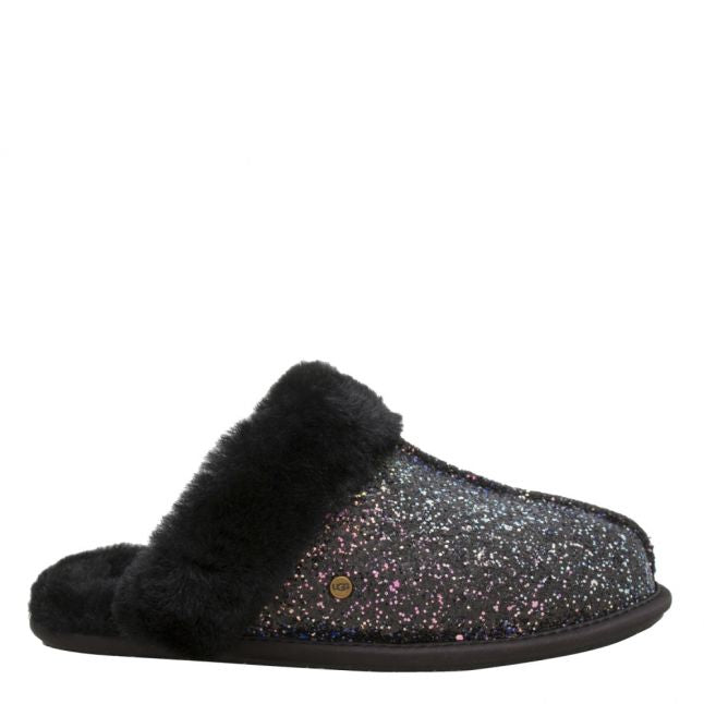 Womens Black Scuffette II Cosmos Slippers