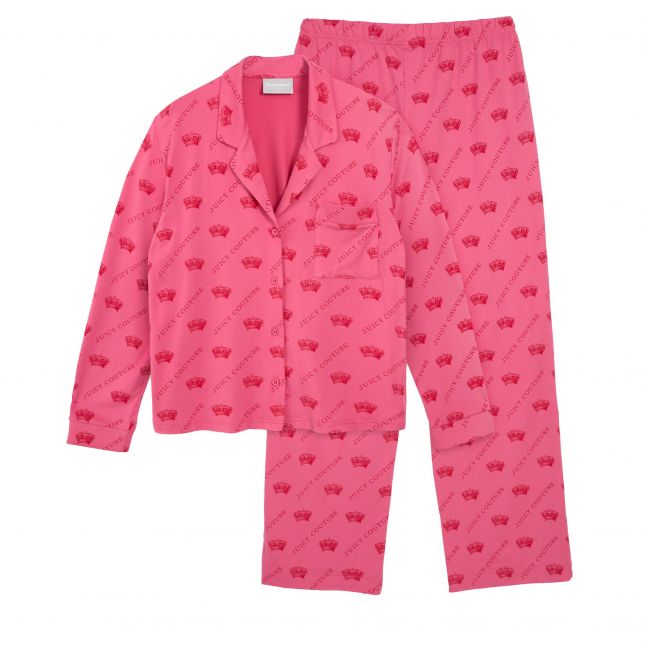 Womens Pink/Red Estelle + Nolan PJ Set