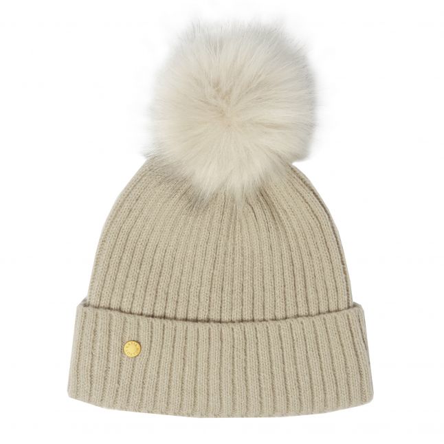 Womens Light Sand Knitted Hat