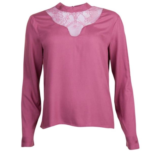 Womens Remaisance Rose Viagnia Lace L/s Top