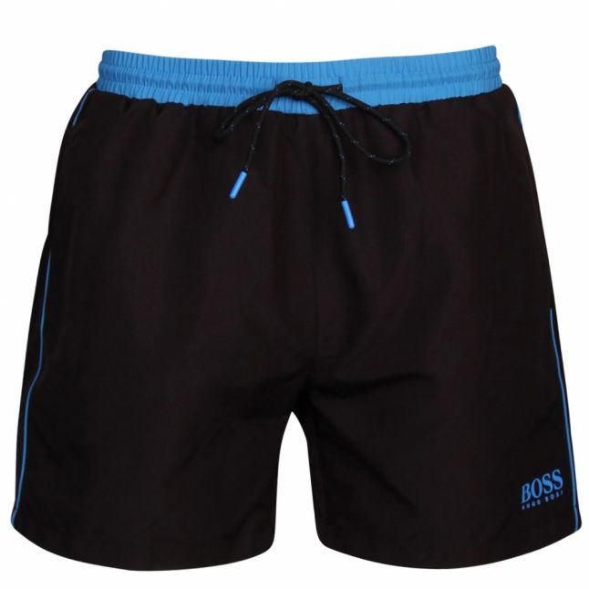 Mens Black Starfish II Small Logo Swim Shorts