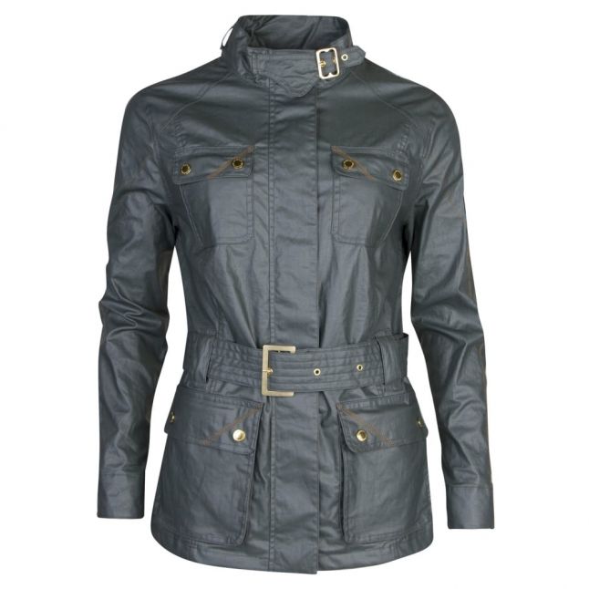 Womens Light Khaki Bearings Belted Jacket