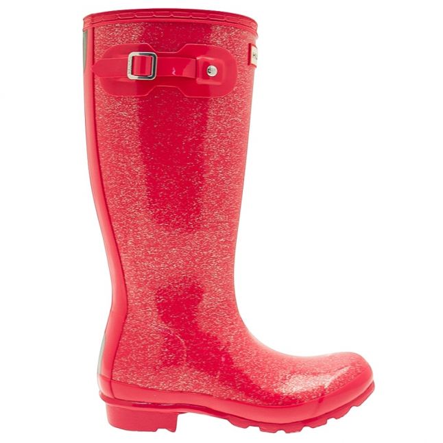 Junior Mosse Pink Original Glitter Wellington Boots (12-4)