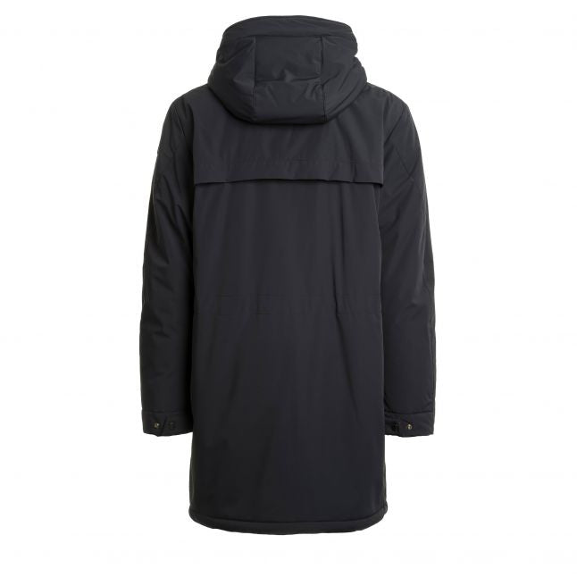 Mens Black Easy Padded Coat