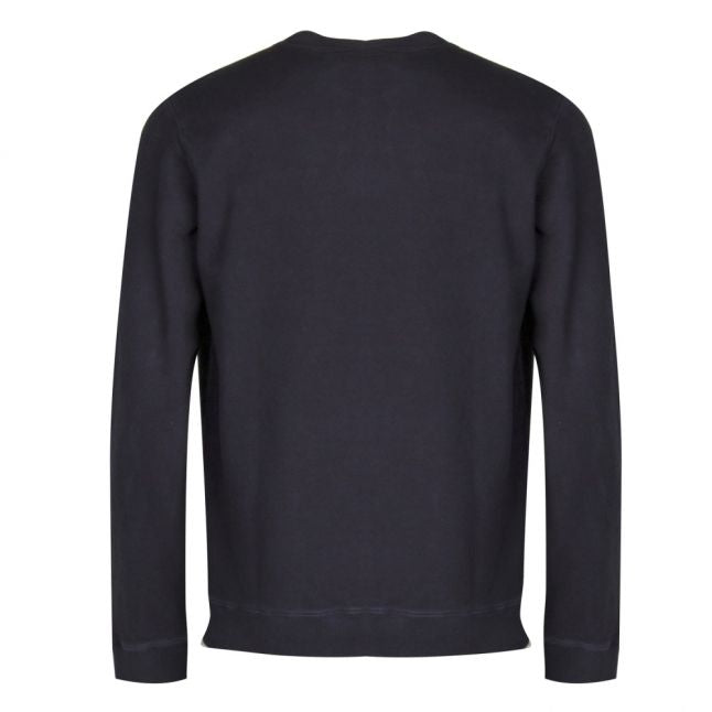 Mens Dark Blue Casual Wallker Crew Sweat Top