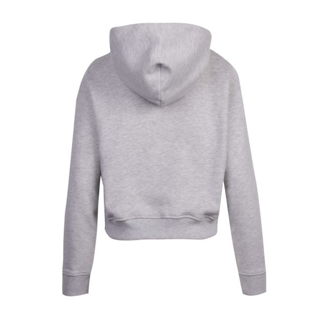 Womens Pale Grey Heather Modern Logo Hoodie