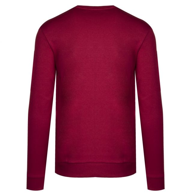 Mens Dark Red Dicago-U6 Crew Sweat Top