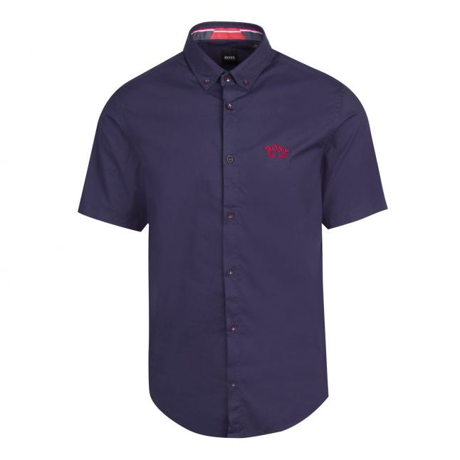 Athleisure Mens Navy Biadia_R S/s Shirt