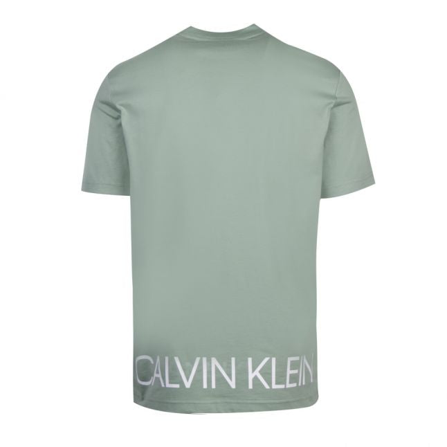 Mens Granite Green Nylon Pocket S/s T Shirt