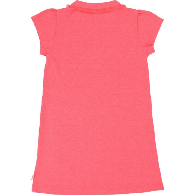 Girls Fuschia Pique Polo Dress