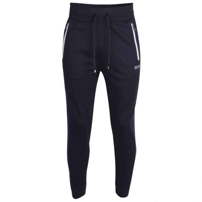 Mens Dark Blue Zip Pocket Sweat Pants