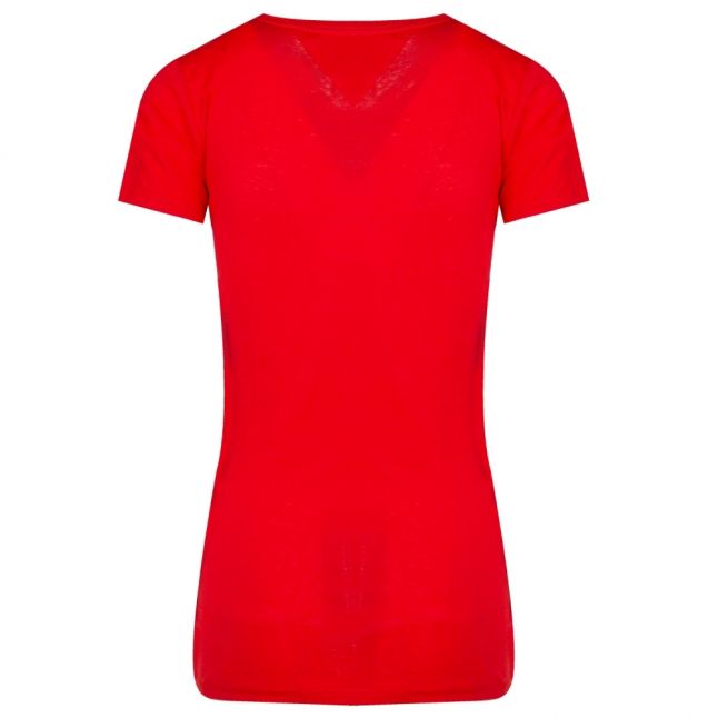 Womens Flame Scarlet Casual Tommy Logo S/s T Shirt