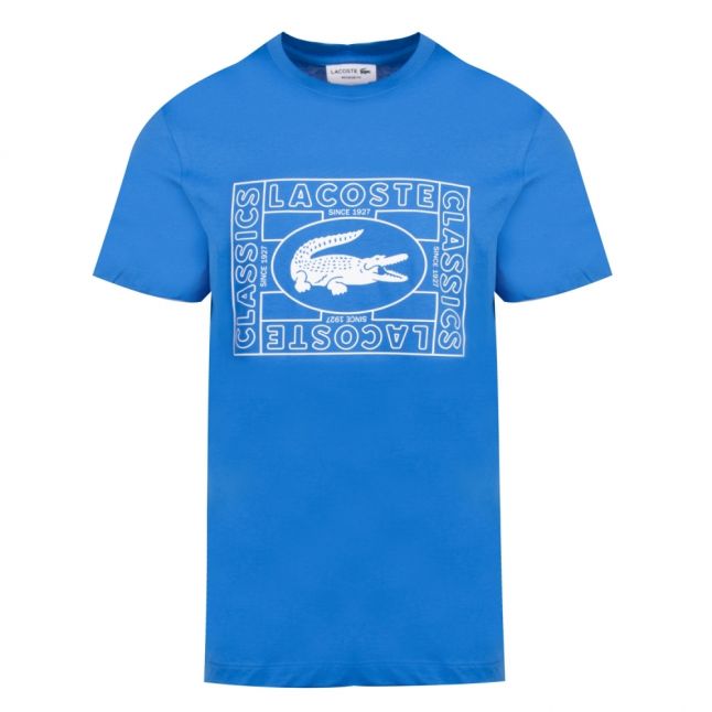 Mens Ibiza Blue Oversized Logo S/s T Shirt